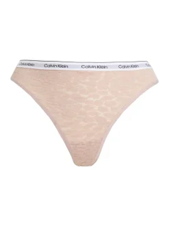 Calvin Klein naisten stringit, CK HIGH LEG THONG Nude