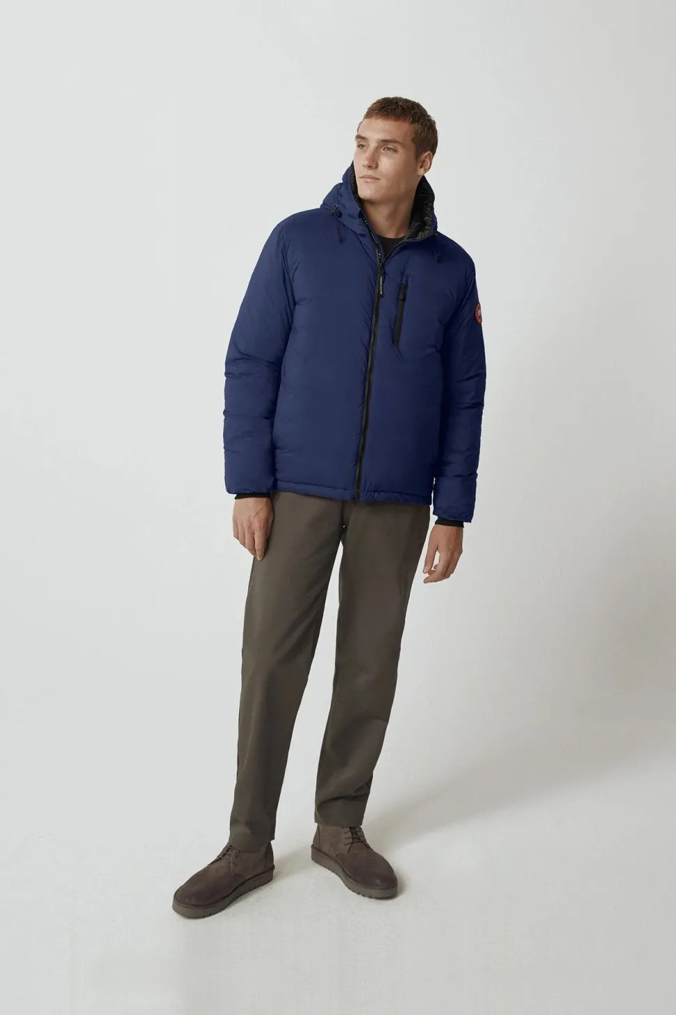 Canada Goose Lodge Hoodie. Tummansininen