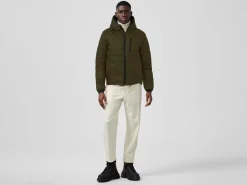 Canada Goose Miesten kevytuntuvatakki, LODGE HOODIE BC Tummanvihreä