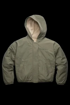 Canada Goose naisten fleecetakki ALBERNI REVERSIBLE FLEECE BOMBER, vihreä