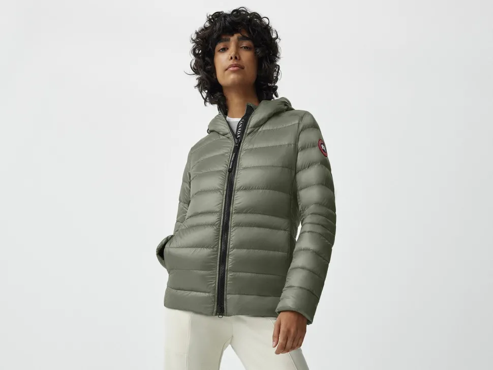 Canada Goose Naisten Kevytuntuvatakki, CYPRESS HOODY Tummanvihreä