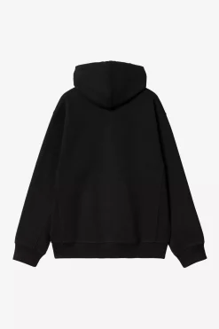 Carhartt miesten huppari Hooded American Script Jacket, musta