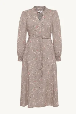 Claire naisten mekko Dagmara, kuosillinen beige