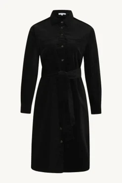 Claire Naisten Mekko DODA CORDUROY SHIRT DRESS Musta