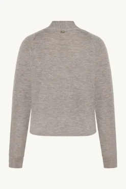 Claire Naisten Neuletakki, CELINE CARDIGAN 100% EASY CARE MERINO Ruskeanharmaa