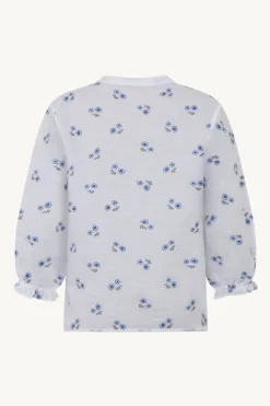 Claire naisten pusero, RIKKELIZA BLOUSE Sininen Kuosi