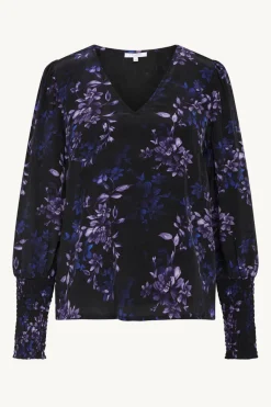 Claire Naisten Pusero RIYAN BLOUSE Musta Kuosi