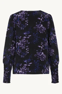 Claire Naisten Pusero RIYAN BLOUSE Musta Kuosi