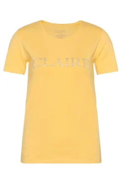 Claire Naisten T-paita, Logo Keltainen