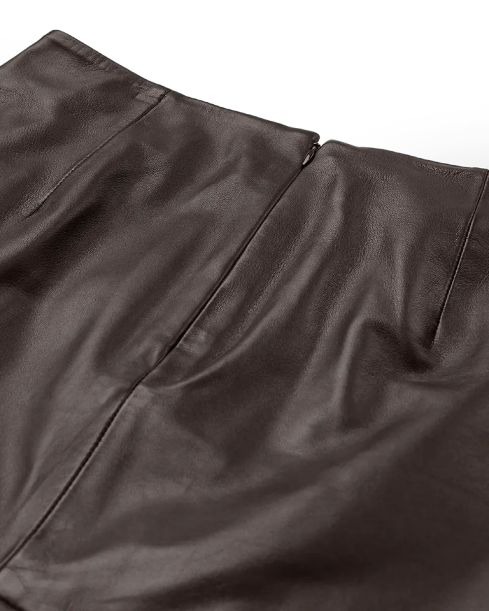 Copenhagen Muse naisten hame BARON SKIRT, tummanruskea