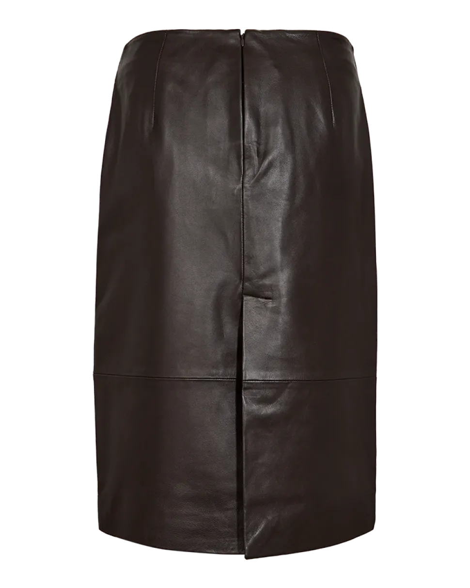 Copenhagen Muse naisten hame BARON SKIRT, tummanruskea