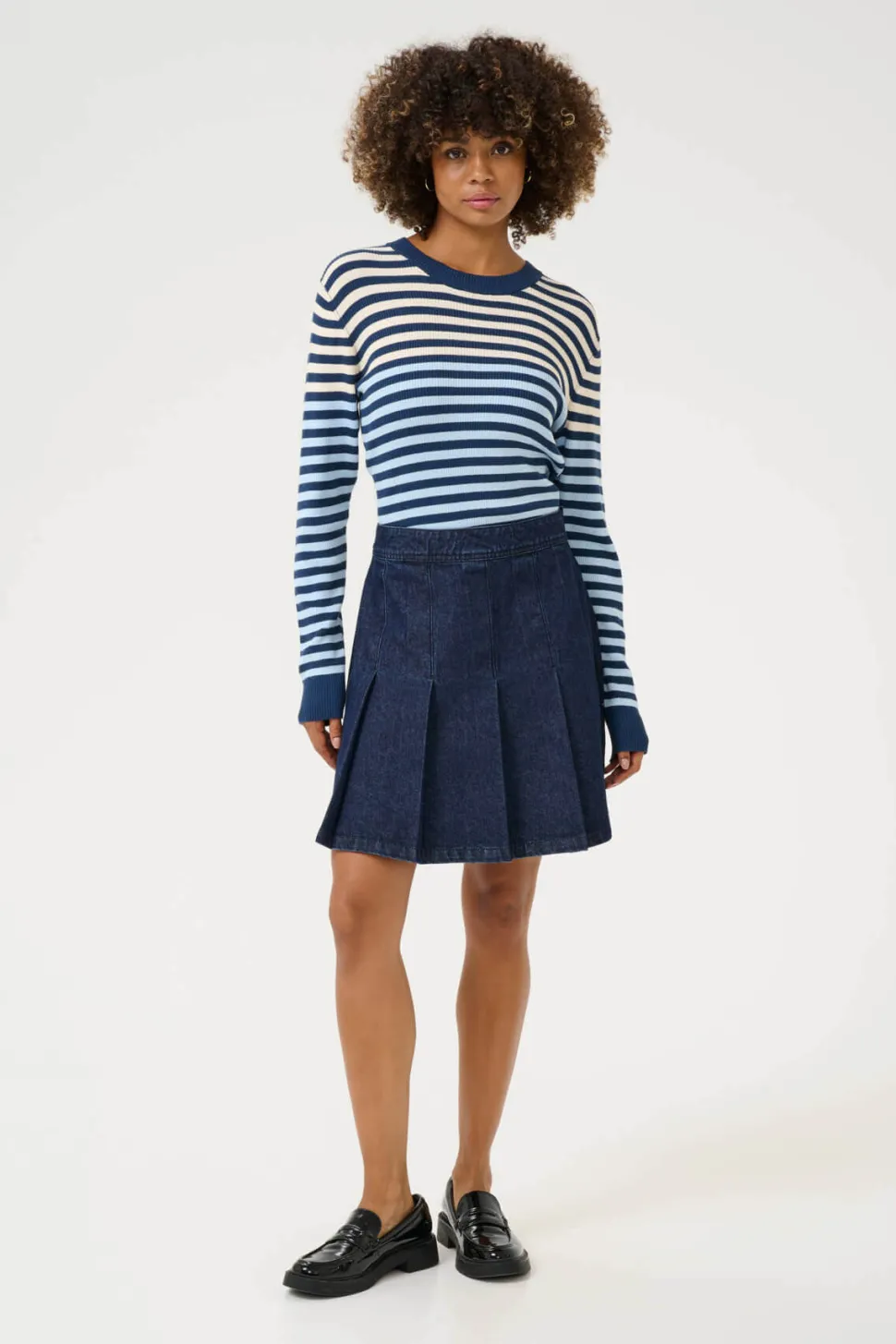 Culture naisten farkkuhame, CUBINK ROSELLE SKIRT Darkblue Wash