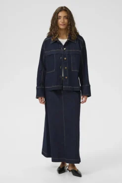 Culture naisten farkkutakki Cumoya Bobbie Jacket, Rinse Wash