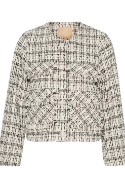 Culture Naisten Jakku, CUCOCA JACKET Black/White Check