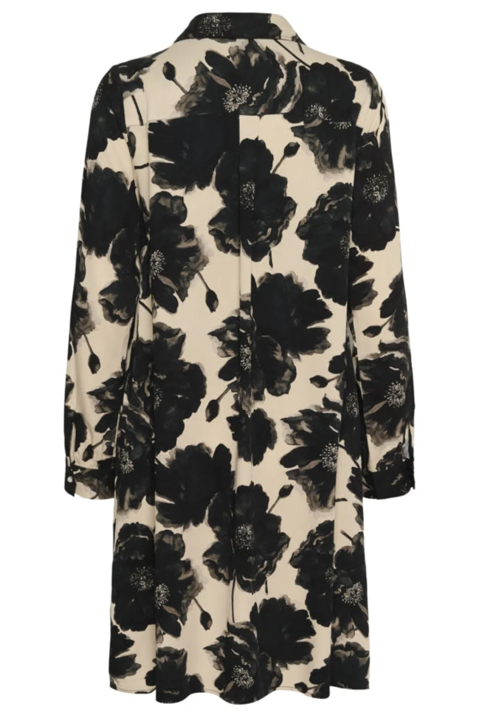 CULTURE naisten mekko, CURACHEL ELITHA SHORT DRESS Black/Offwhite Flowe