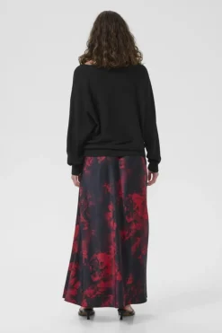 Culture naisten neulepusero Cufay Batwing Jumper, musta