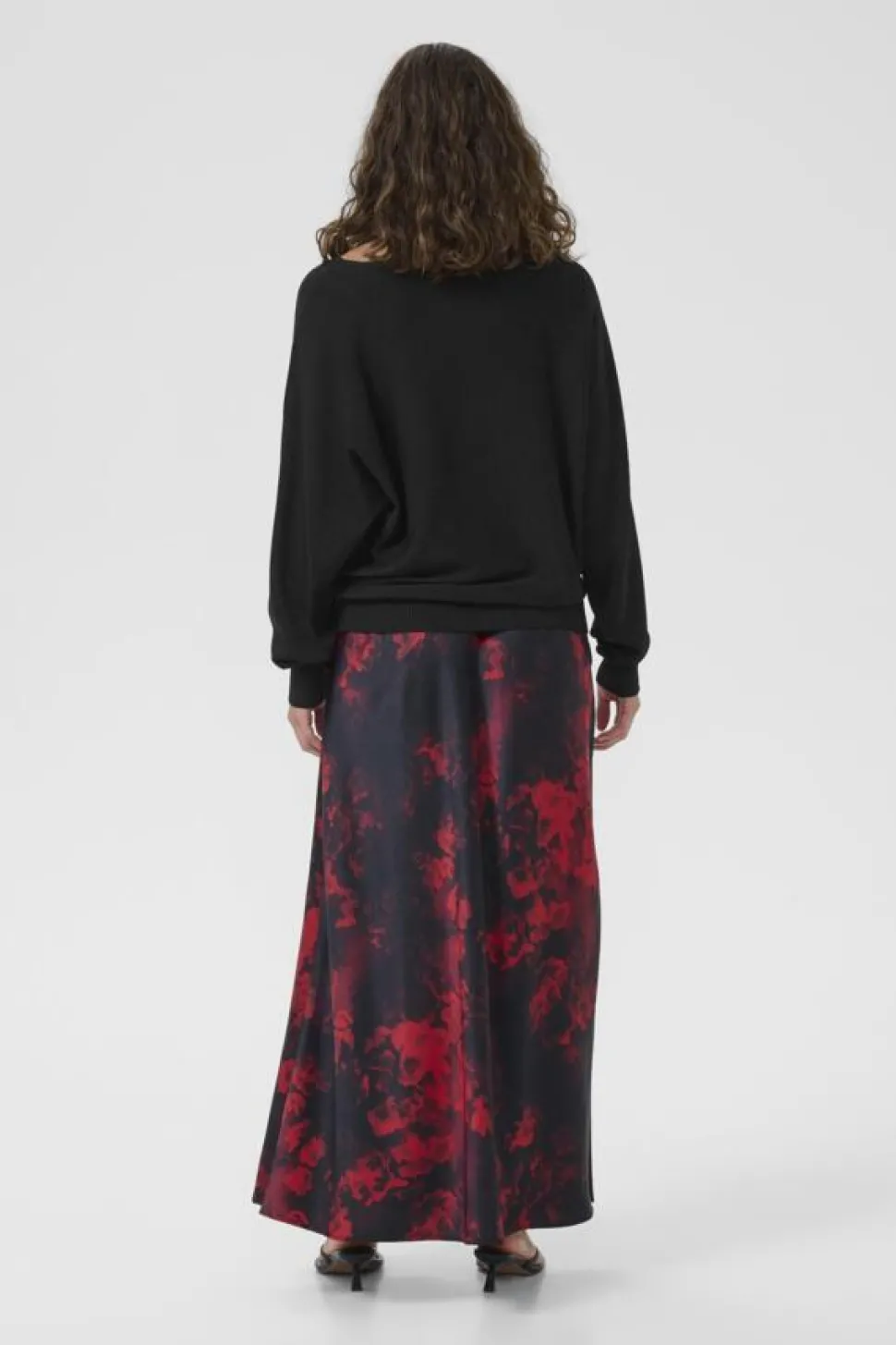 Culture naisten neulepusero Cufay Batwing Jumper, musta
