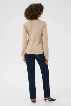 Culture naisten neulepusero, CUANNEMETTE PULLOVER Dune