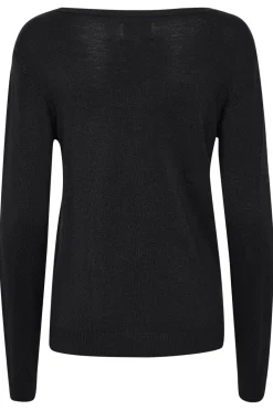 Culture neuletakki, CUANNEMARIE KNIT CARDIGAN Musta