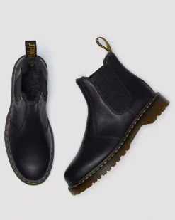 Dr. Martens miesten kengät, 2976 Warm Lined Grizzly Leather Chelsea nilkkurit, Musta