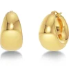 Edblad korvakorut Boyd Hoops Gold, Gold pleated