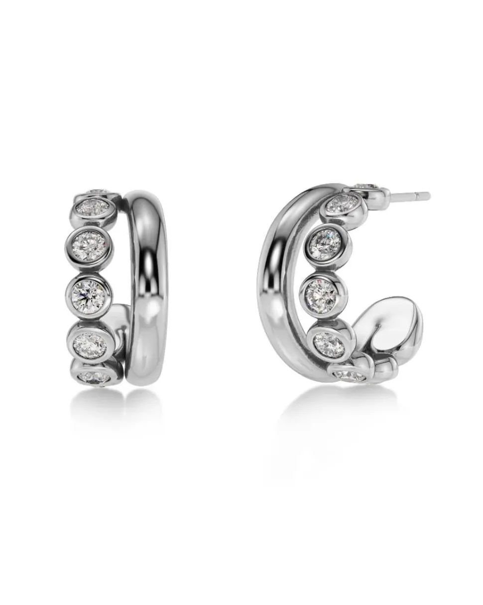 Edblad korvakorut Grace Hoops L Steel, Stainless steel