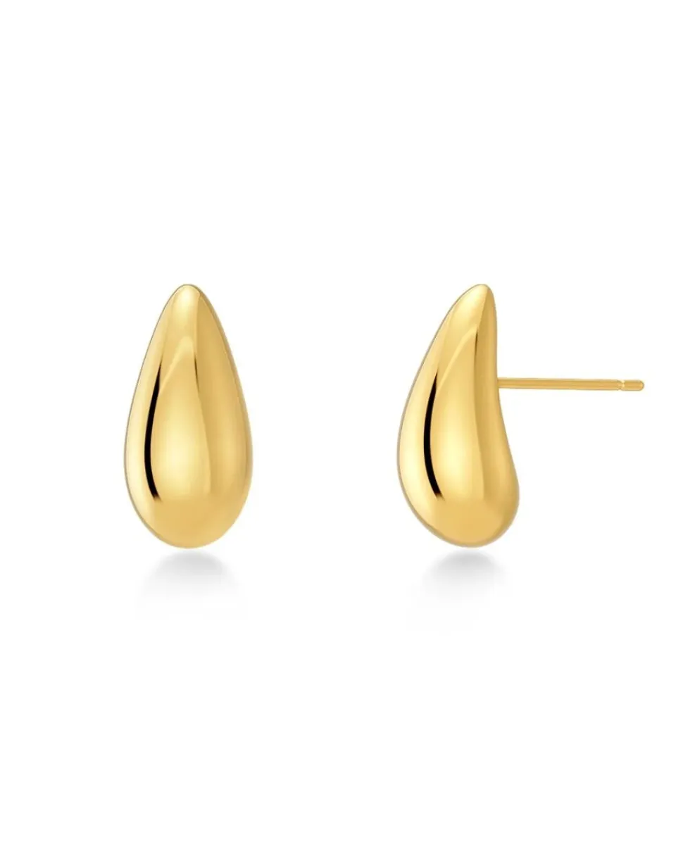 Edblad korvakorut, HARMONY STUDS STEEL Kullankeltainen