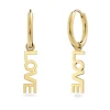 Edblad korvakorut Love Hoops Gold, Gold pleated