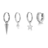 Edblad korvakorut Peak One Hoops Sirius Steel, Stainless steel