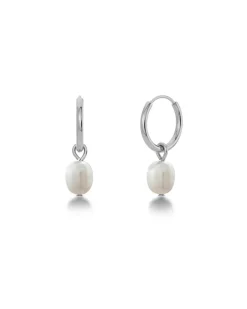 Edblad korvakorut Perla Hoops Steel, Stainless steel