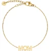 Edblad naisten rannekoru Mom Bracelet, Gold pleated