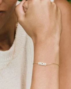 Edblad naisten rannekoru Mom Bracelet, Gold pleated