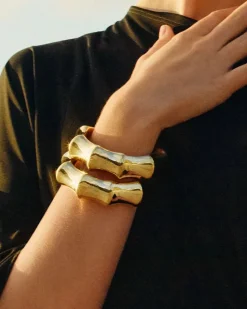 Edblad rannekoru, CANE BANGLE GOLD Kullankeltainen