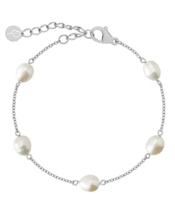 Edblad rannekoru, PERLA BRACELET MULTI STEEL Hopeanharmaa