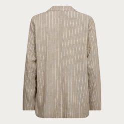 Freequent naisten bleiseri, LAVEGA JACKET Raidallinen Beige
