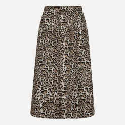 Freequent naisten hame, Malay skirt Ruskea Kuosi