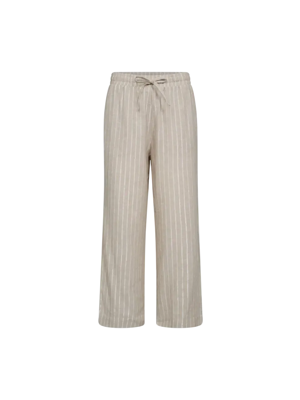 Freequent naisten housut, LALUX PANTS Raidallinen Beige