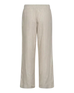 Freequent naisten housut, LALUX PANTS Raidallinen Beige