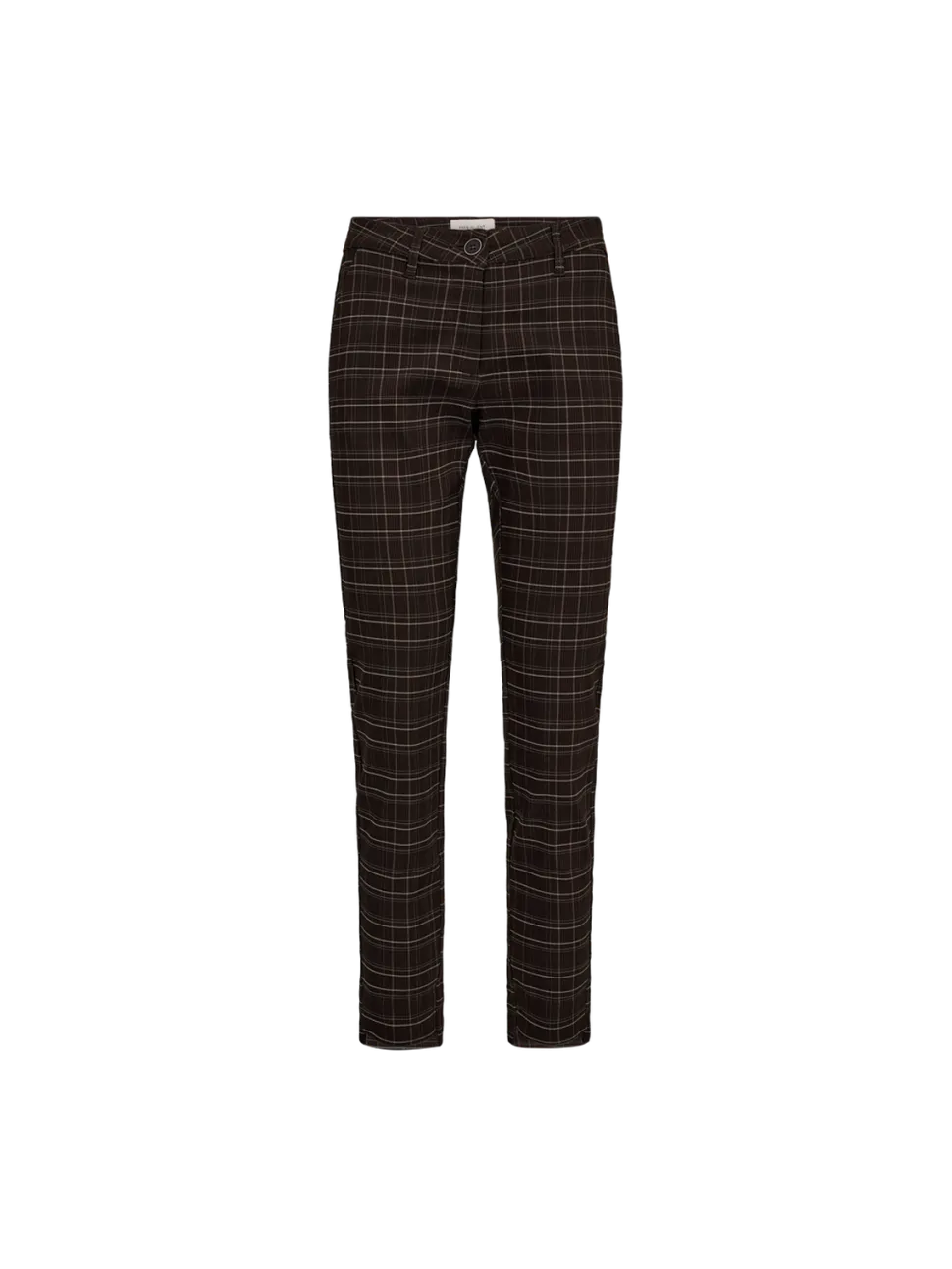 Freequent naisten housut, REX PANT Beige Ruutu