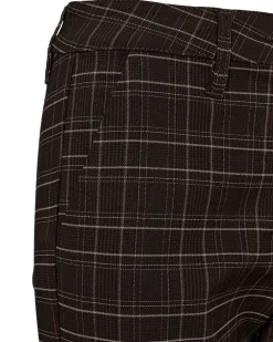 Freequent naisten housut, REX PANT Beige Ruutu
