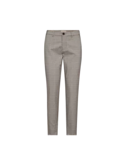 Freequent naisten housut, REX PANT Beige Ruutu
