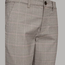 Freequent naisten housut, REX PANT Beige Ruutu