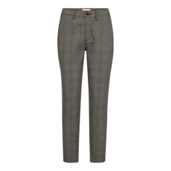 Freequent Naisten Housut, REX PANT Beige Ruutu