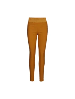 Freequent Naisten Housut, Shantal Power Pants Sinapinkeltainen