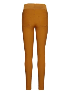 Freequent Naisten Housut, Shantal Power Pants Sinapinkeltainen
