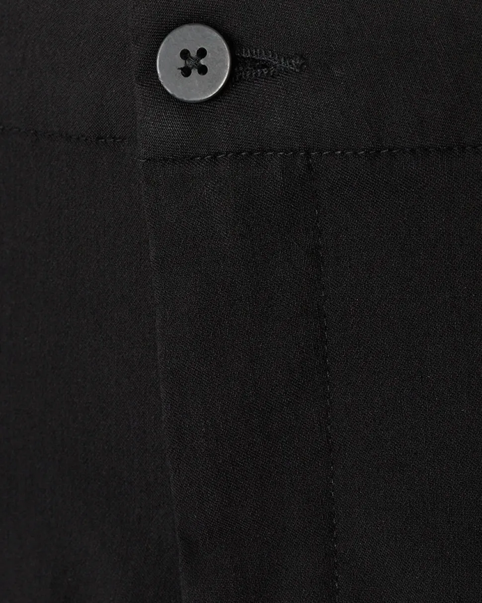 Freequent Naisten Housut, SOLVEJ ANKLE PANT Musta