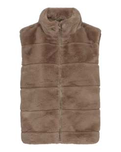 Freequent Naisten Liivi, FOXY VEST Vaalea Beige