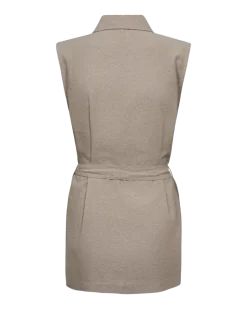 Freequent Naisten Liivi, LAVA WAISTCOAT Vaalea Beige