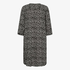 Freequent naisten mekko, ADNA DRESS Mustavalkoinen