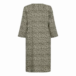 Freequent naisten mekko, ADNA DRESS Vihreä Kuosi